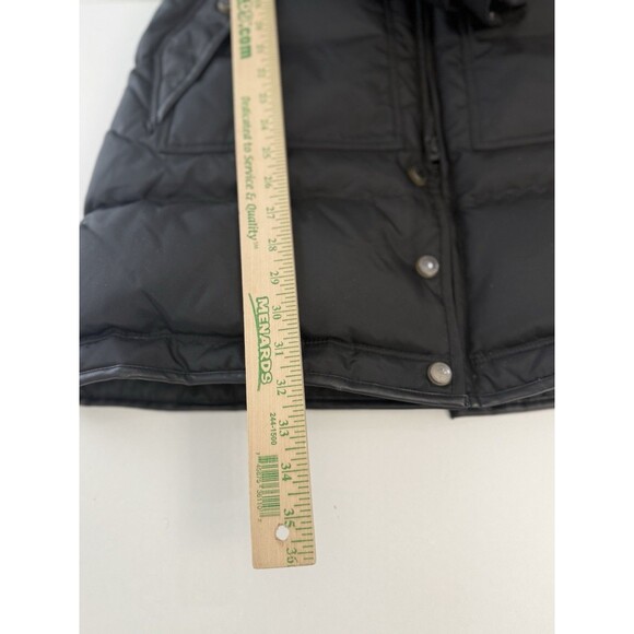 Black Pajar Cougar Women's Parka w/ Coyote Rabbit Fur Hood Size L Down Warm - Picture 9 of 17